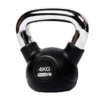 Гиря обрезиненная с хромированной ручкой PROFI-FIT 4 кг