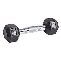 Гантель гексагональная обрезиненная PROFI-FIT 2 кг