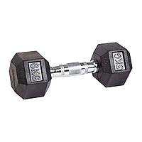 Гантель гексагональная обрезиненная PROFI-FIT 6 кг