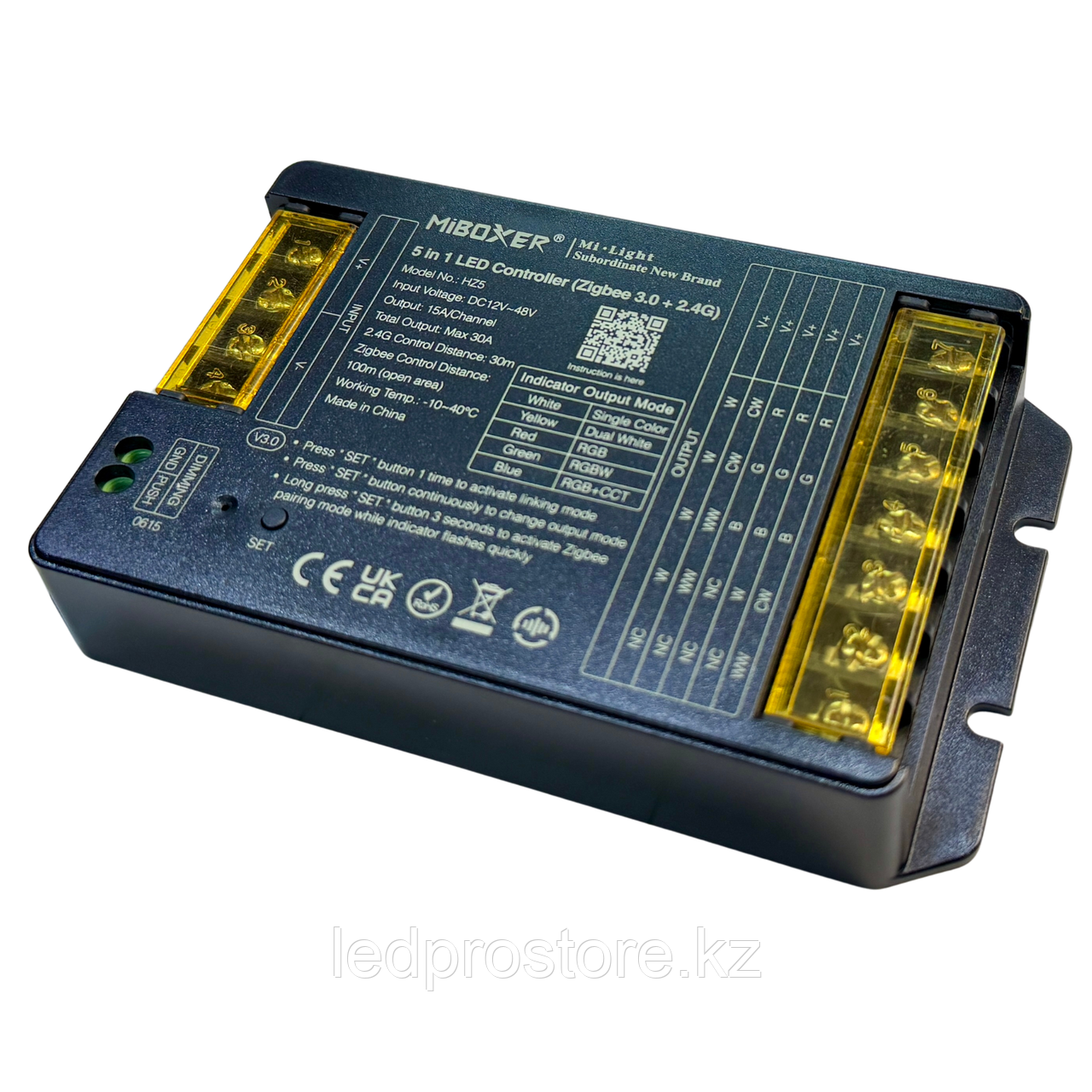 Универсальный контроллер MiBoxer HZ5 5-в-1 (Zigbee 3.0 + RF 2.4 ГГц)