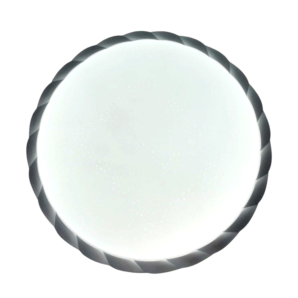 Потолочный плафон/светильник Колос серебро 60W, фото 1