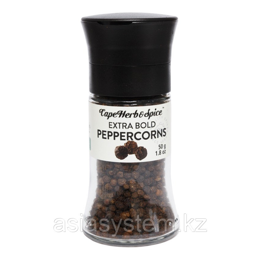 Перец черный горошек 50г мини-мельница Cape Herb & Spice, фото 1