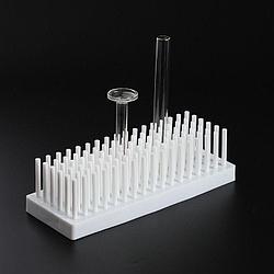 Подставка для сушки пробирок, 227х85х51 мм, белый