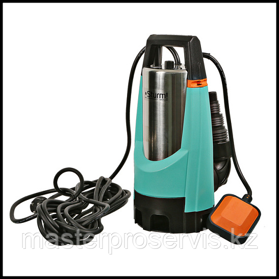 Sturm! WP9715S — насос дренажный, 1200 Вт, металлический корпус, частицы до 35 мм, 335 л/мин, напор 11 м