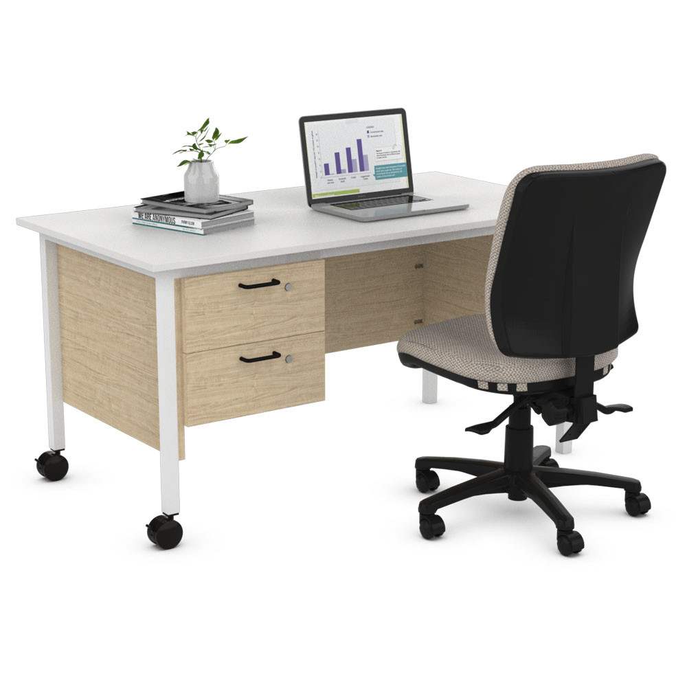 Учебный стол с 2 ящиками – Essential 2 Drawer Table, фото 1
