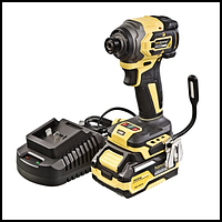 HCD20280BLC Винтоверт удар б/щ Hanskonner,18В,1BatterySystem,280Нм,1/4",4скор,1x4.0Ач,кейс HS, шт