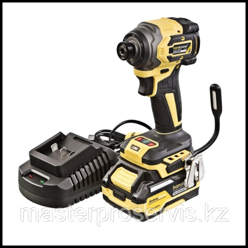 HCD20280BLC Винтоверт удар б/щ Hanskonner,18В,1BatterySystem,280Нм,1/4",4скор,1x4.0Ач,кейс HS, шт