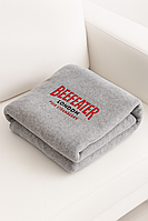 Пледы с вышивкой логотипом