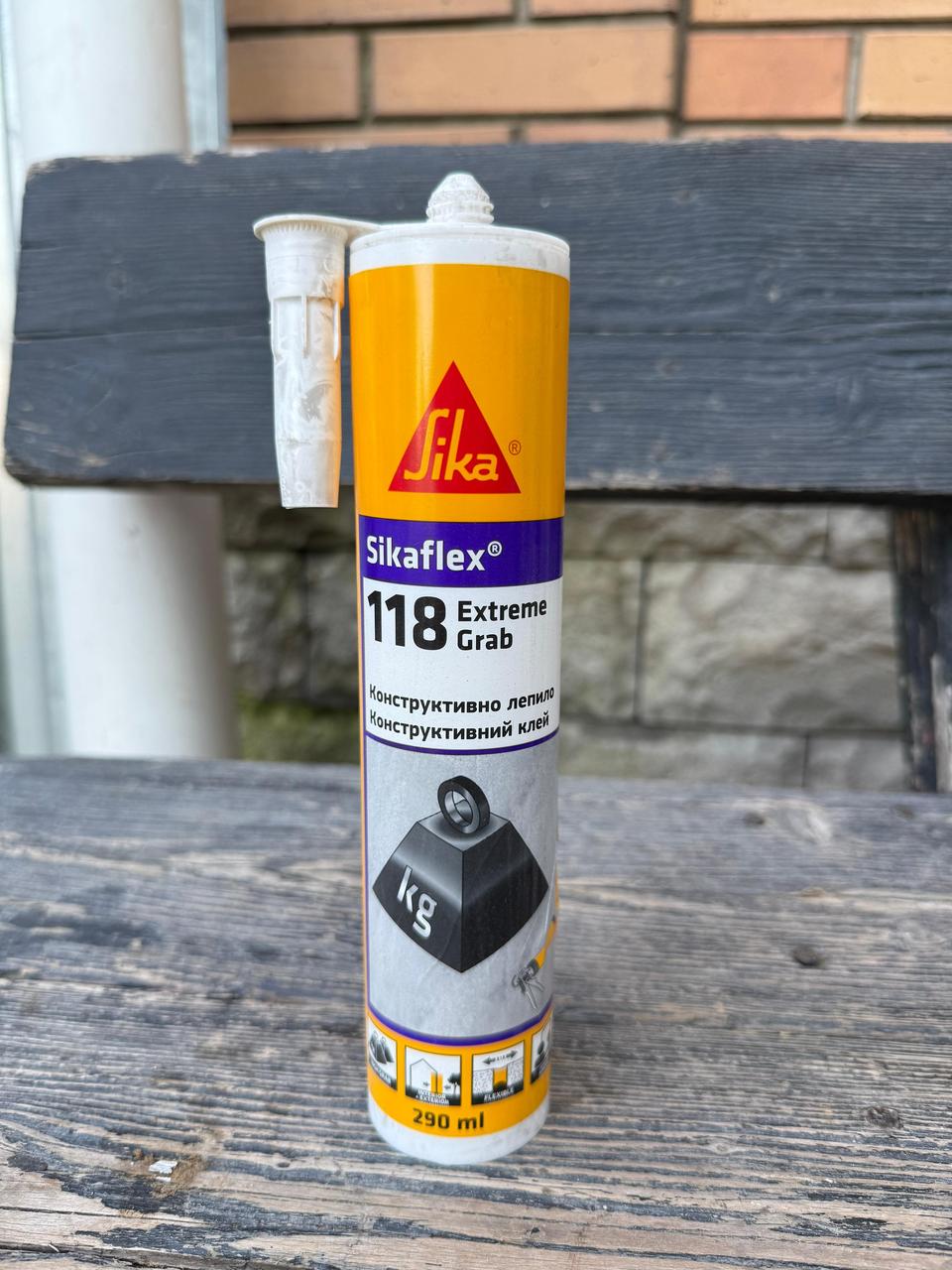 Строительный клей SikaFlex-118 Extreme Grab, фото 1