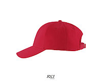 Бейсболка BLAZE, 6 клиньев красный