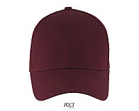 Бейсболка BLAZE, 6 клиньев бордовый