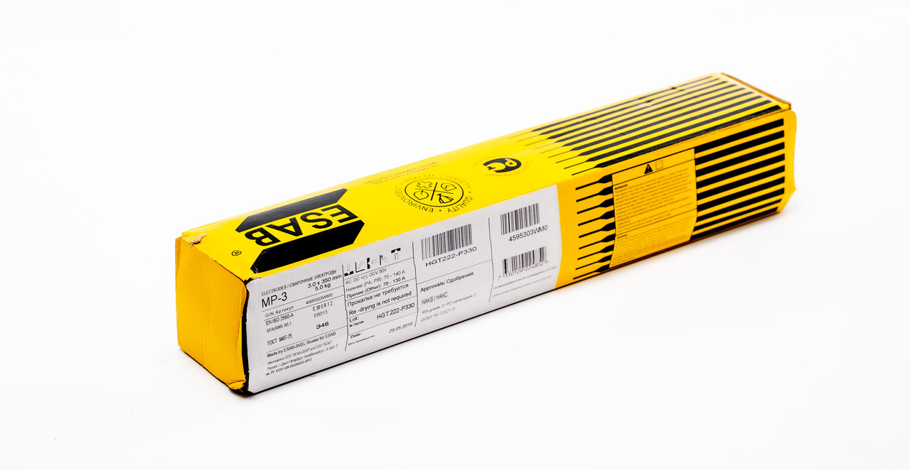 Сварочный электрод ESAB МР-3 3.0х350 mm 5.0 kg, фото 1