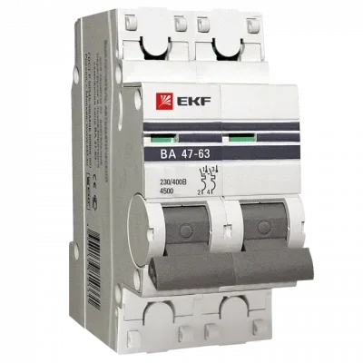 Автоматический выключатель ВА 47-63, 2Р 16А (С) 4,5kA EKF PROxima, фото 1