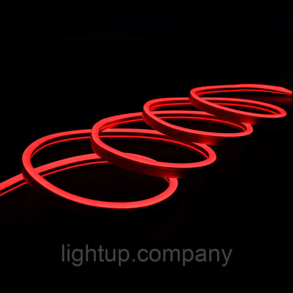Гибкий неон красный SMD2835, 120led/m, 220V AC, 8х16мм, фото 1