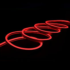 Гибкий неон красный SMD2835, 120led/m, 220V AC, 8х16мм