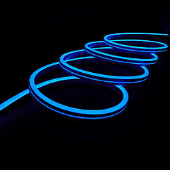 Гибкий неон синий SMD2835, 120led/m, 220V AC, 8х16мм