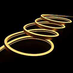 Гибкий неон теплый 3000К SMD2835, 120led/m, 220V AC, 8х16мм