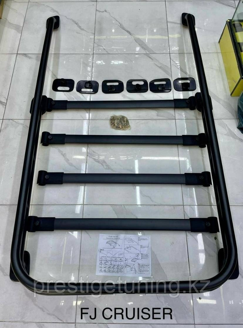 Комплект рейлингов на FJ Cruiser 2006-22 (Черный цвет)