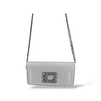 Кремовая кожаная сумка женская