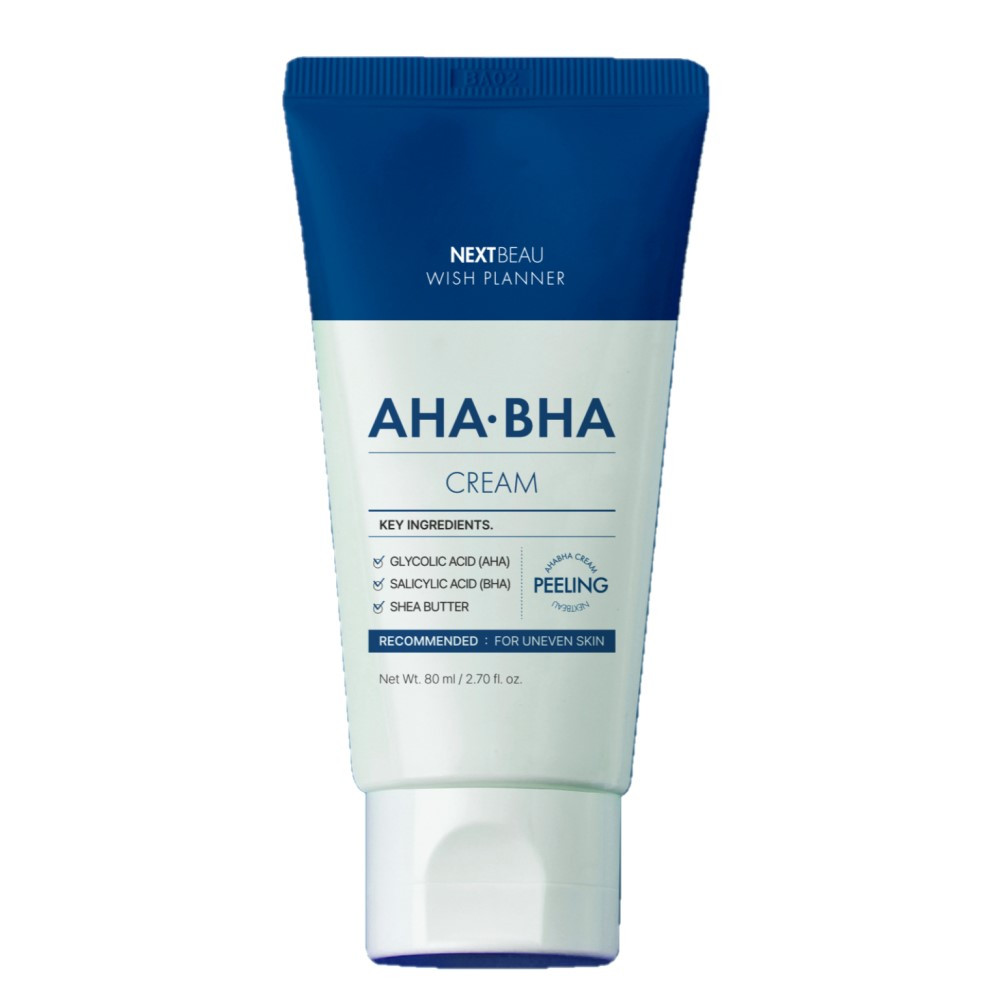 Nextbeau Wish Planner Крем для лица с AHA/BHA кислотами AHA/BHA Cream / 80 мл.