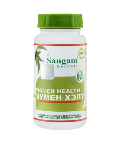 Вумен хэлт таблетки 750 мг, 60 таблеток, Sangam Herbals, для поддержания здоровья женщины