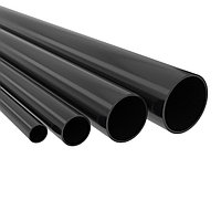 Труба ПВХ жёсткая гладкая д.16мм, лёгкая, 3м, цвет черный (63916B)