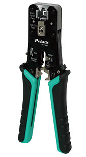 Pro`skit CP-376AR Обжим RJ45 с металлическим хвостовым зажимом для категорий кабелей CAT 7/6/5, 195 мм