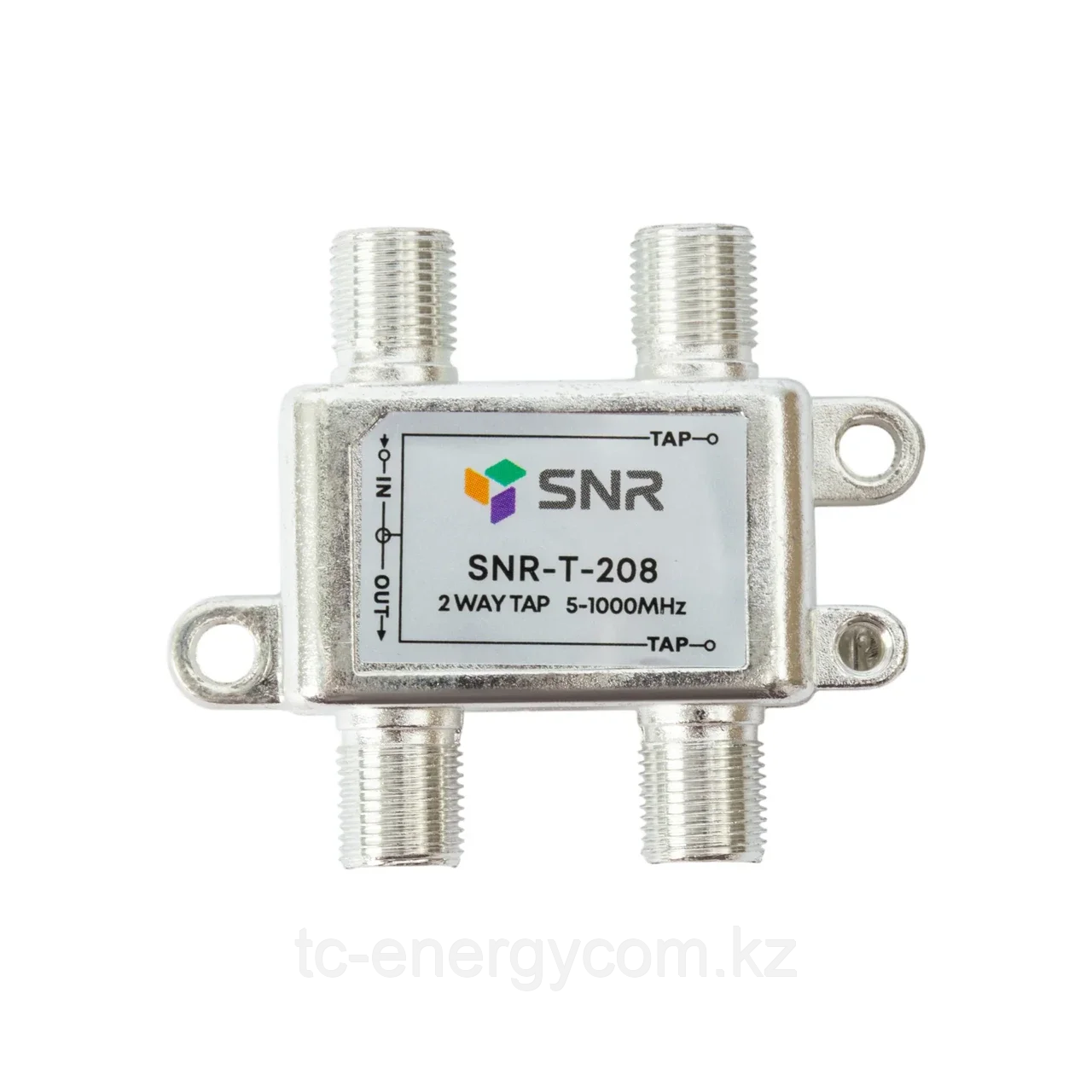 Ответвитель абонентский SNR-T-208 на 2 отвода, вносимое затухание IN-TAP 8dB., фото 1