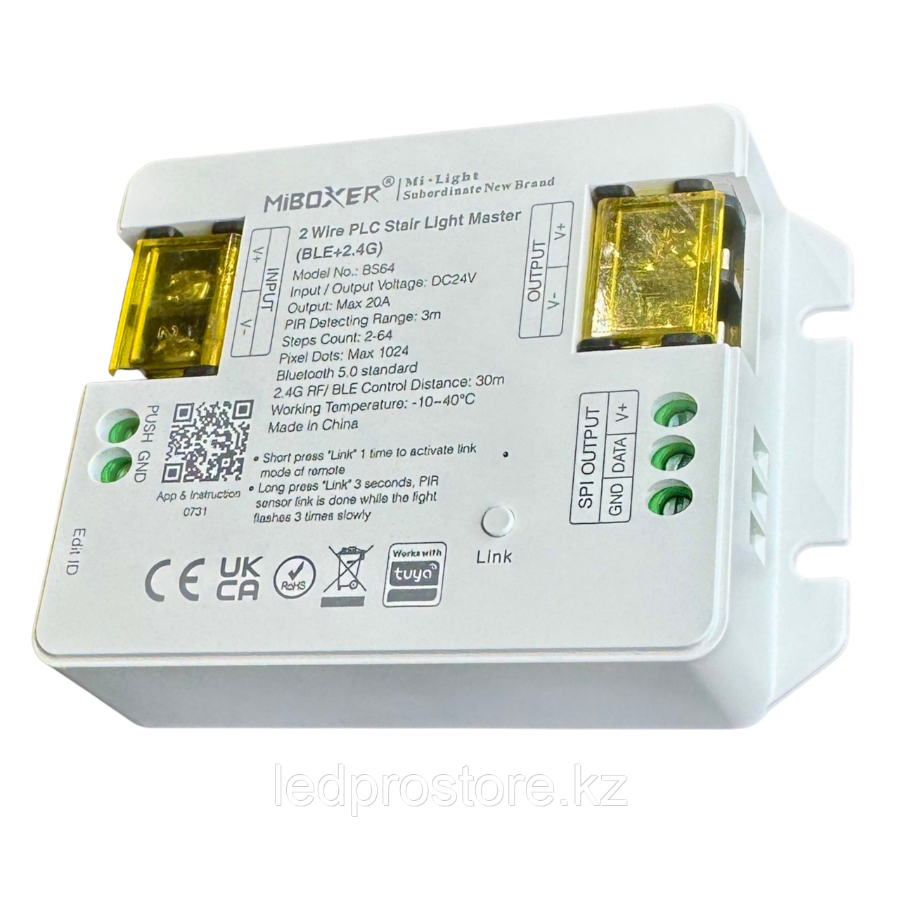 MiBoxer BS64 — мастер‑контроллер лестничного света (BLE + PLC + 2.4 ГГц), фото 1