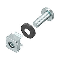 Комплект крепежный - винт, шайба, гайка для напольных 19" IT-корпусов ДКС серии CQE, 20шт (R5CNS20)