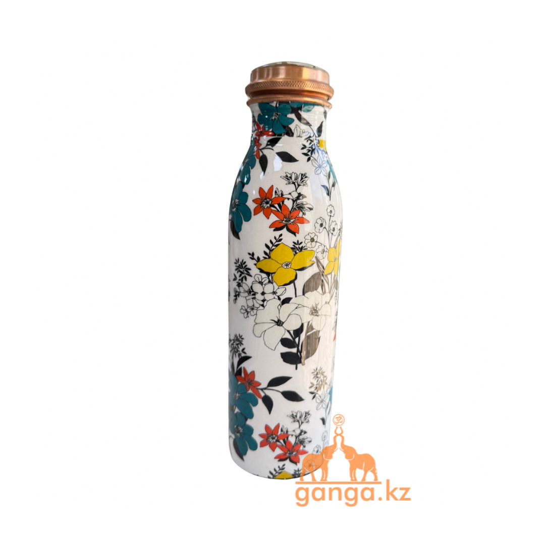 Медный сосуд с крышкой на резьбе, 1 литр, фото 1