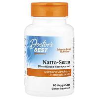 Doctor's Best, Natto-Serra, Натто-Серра, 90 капсул