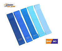 Спортивный фитнес набор резинок Blue (5 штук)