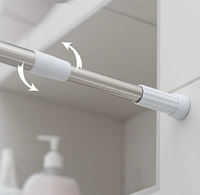 Штанга для ванны Китай (хром) до 2,6м