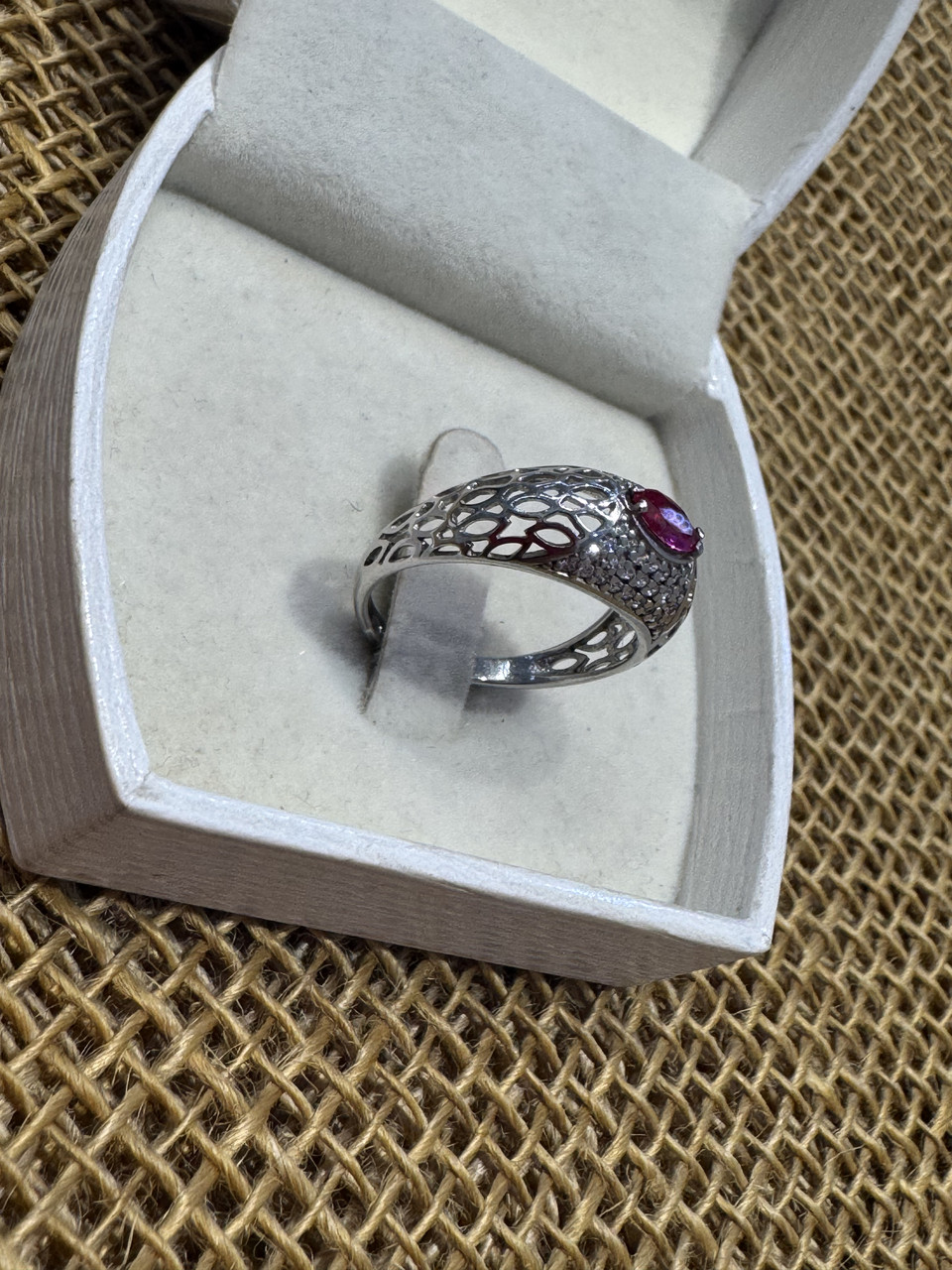 Кольцо / фианит / 18,5 размер ( пр. Абая 141 ), фото 1