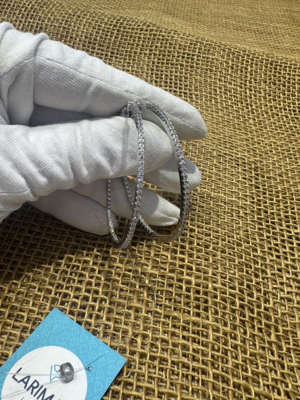 Серьги / конго / цирконий / 4,5 см ( пр. Абая 141 ), фото 1