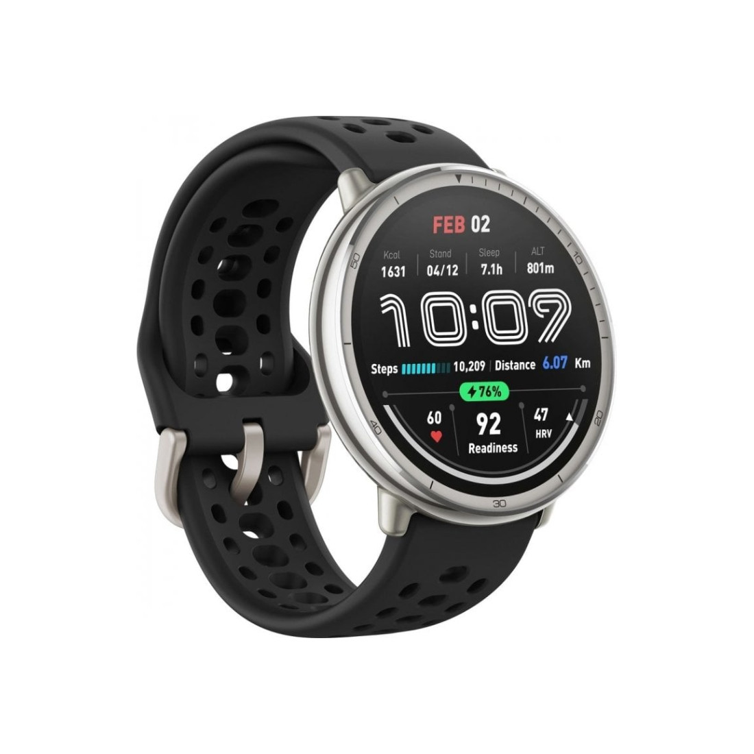 Смарт часы Amazfit Active 2 Round A2437 Black Sport Silicone, фото 1