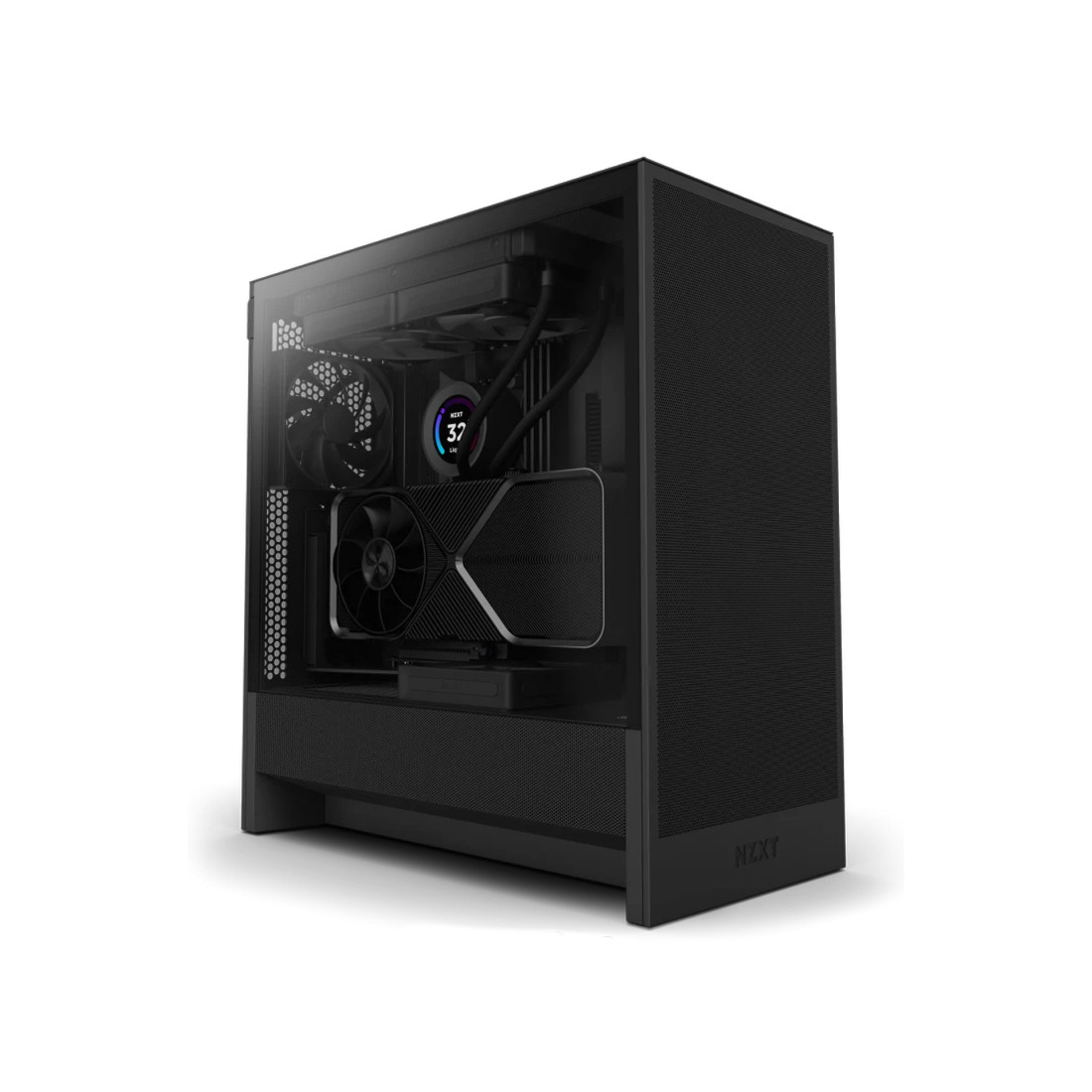 Компьютерный корпус NZXT H5 Flow CC-H52FB-01 Black без Б/П, фото 1