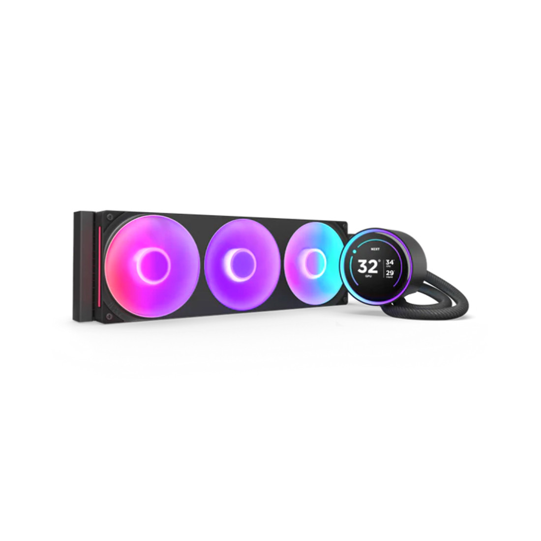 Кулер с водяным охлаждением NZXT Kraken Elite 360 RGB V2 RL-KR36E-B2 Black, фото 1