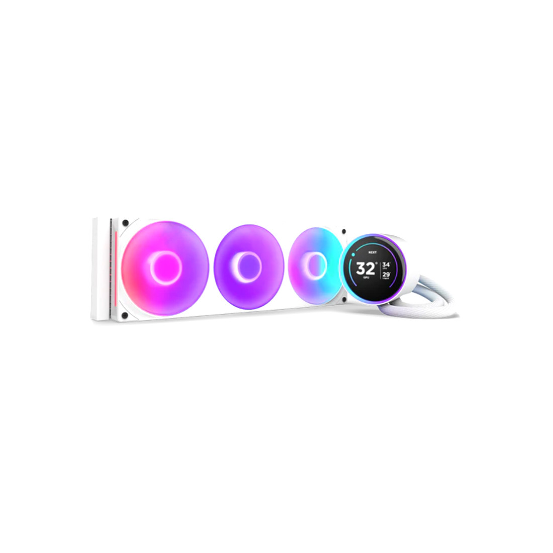 Кулер с водяным охлаждением NZXT Kraken Elite 360 RGB V2 RL-KR36E-W2 White, фото 1