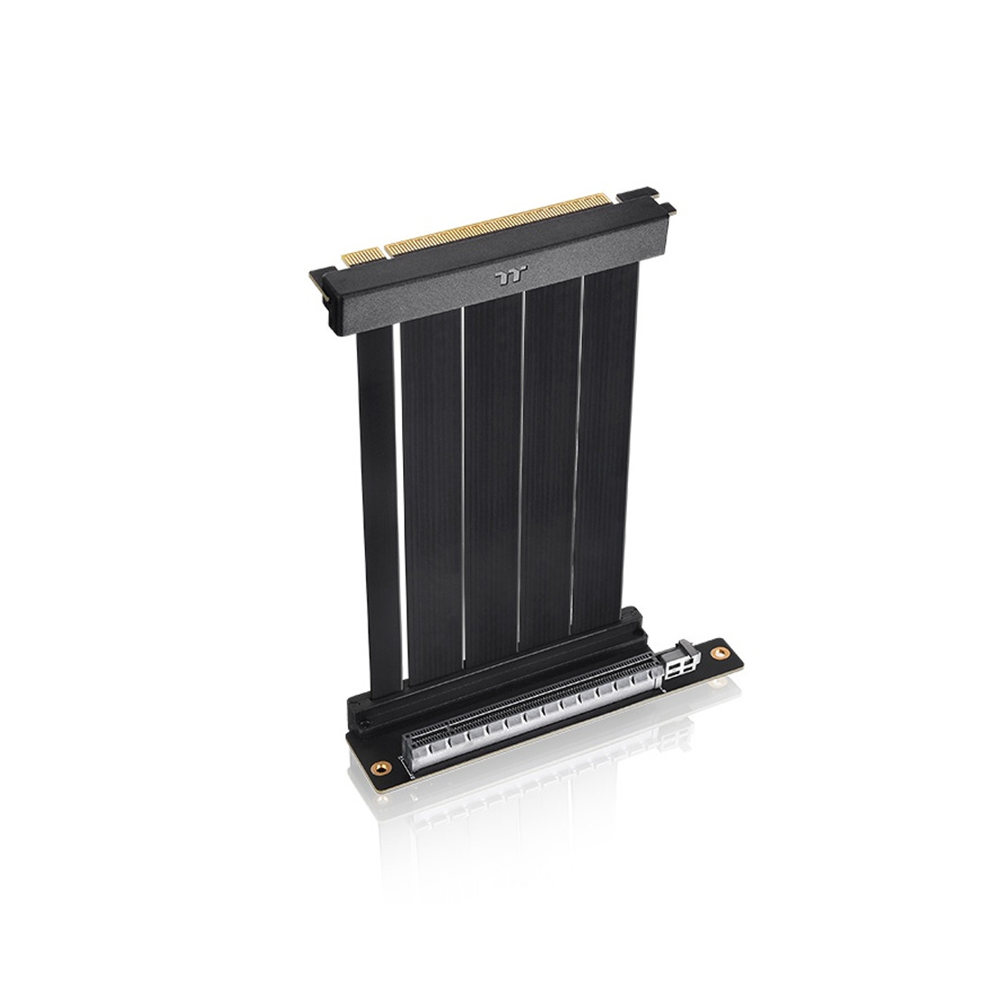 Райзер кабель для видеокарты Thermaltake PCI-E 4.0 Dual 90 Degree Riser cable 130мм AC-071-CO1OTN-C1, фото 1