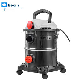 Пылесос строительный ПС-1500/20 Ресанта (1500 Вт| л/сек 40 | Объем бака, л20 | шланг, м3 | шнур 5 м | выдув | Розетка)