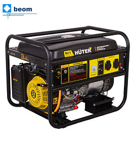 Газовый генератор 5кВт HUTER DY6500LXG ( 5500 Вт | 220 В | бак, л 22 | Бензин  / Пропан-Бутан |Электростартер)