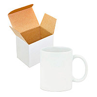 Кружки белые под нанесение в инд.коробочке