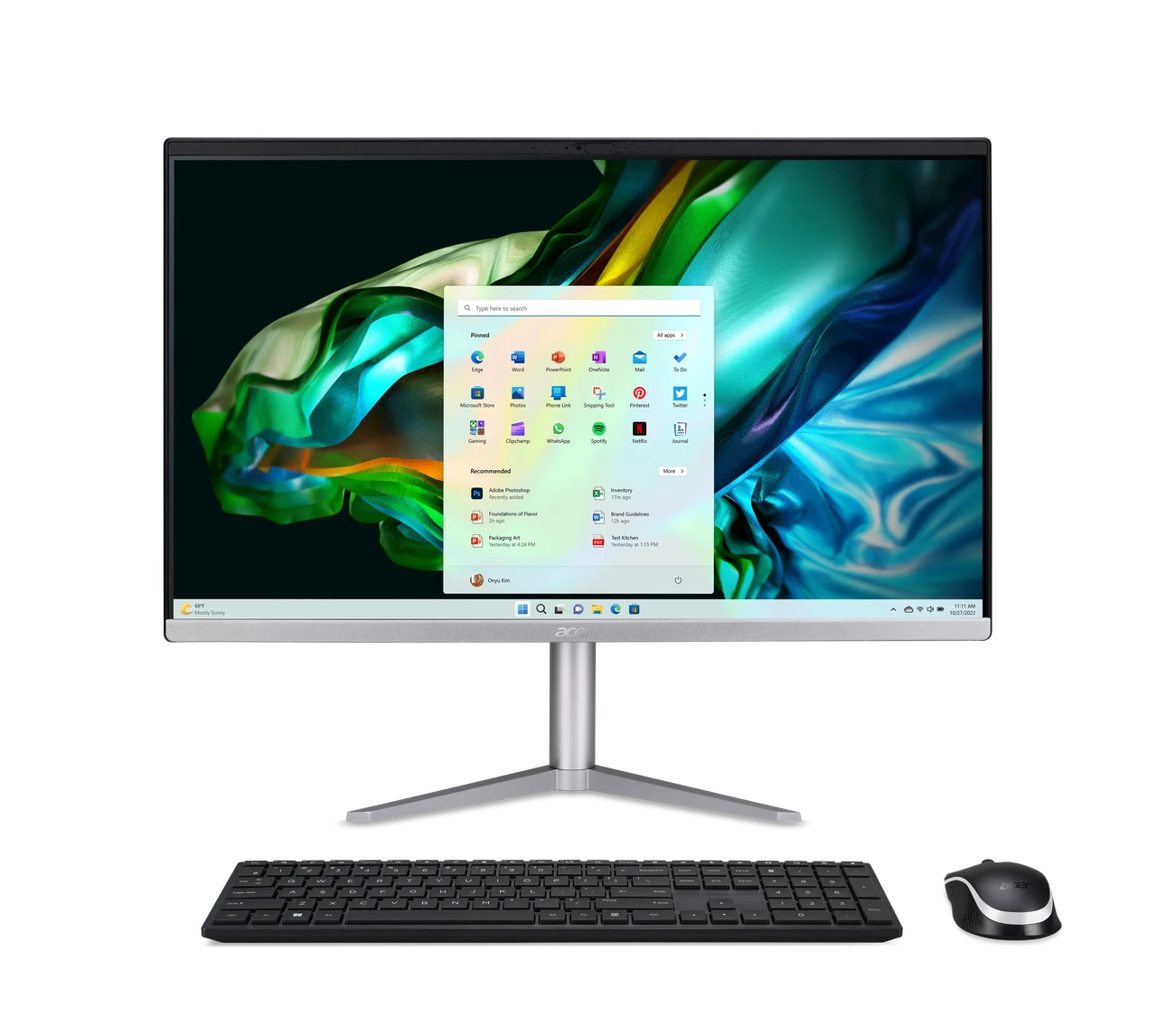 Моноблок Acer Aspire C24-1300 23.8" Ryzen 5 7520U/8Gb/512Tb SSD/Win11Pro (DQ.BL0MC.005), фото 1