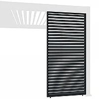 Фиксированная горизонтальная боковая панель для перголы