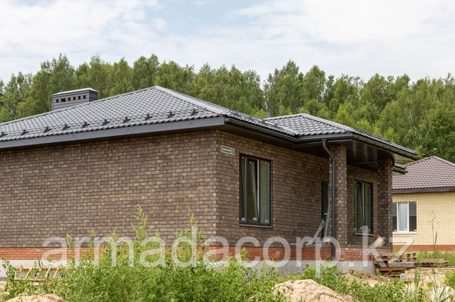 Лицевой керамический кирпич Графит полуторный 1.4НФ, фото 1