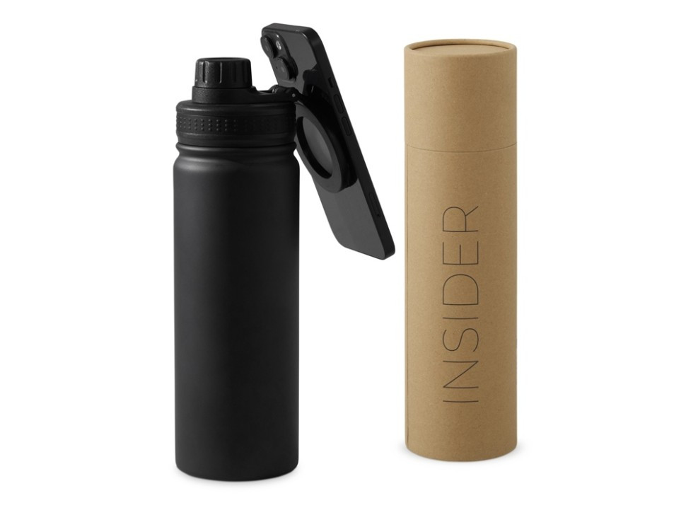 Вакуумная термобутылка с magsafe-держателем INSIDER, 600 мл, черный, фото 1