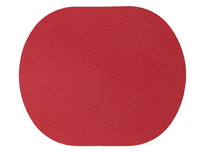 ПАТЧ ОВАЛ nubuk (красный) 6,0 х 5,0 см