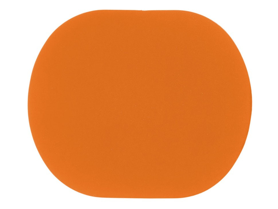 ПАТЧ ОВАЛ soft-touch (оранжевый ) 6,0 х 5,0 см, фото 1